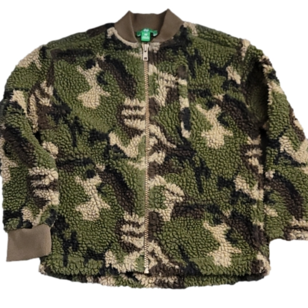 DIP Camo Fleece Zip Jacket Size XS